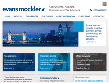 Tablet Screenshot of evansmockler.co.uk